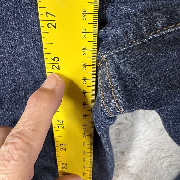 L.L. Bean Classic Fit Jeans size 10 Blue Denim Straight Leg 284078 Stretch Y2K - Picture 8 of 10